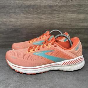 Brooks Adrenaline GTS 22 Sneakers Womens Size 9.5 Orange Running Shoes